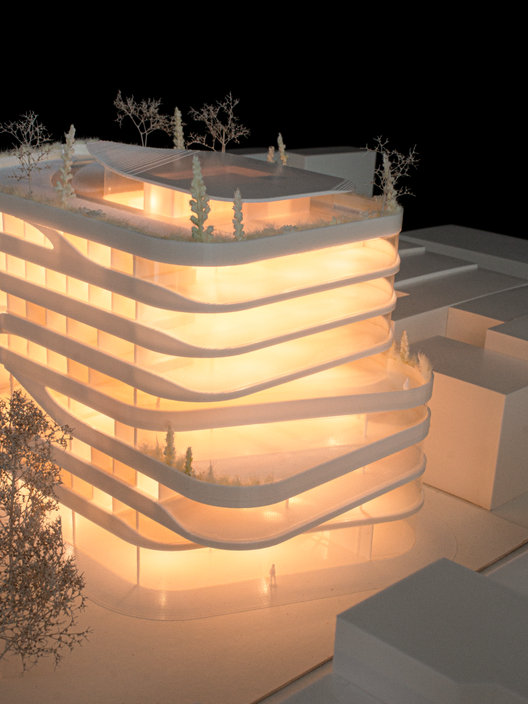 Illuminated building model