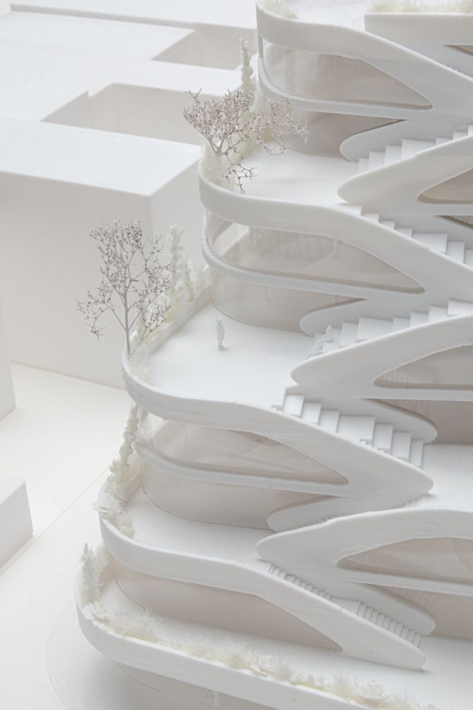 white building model